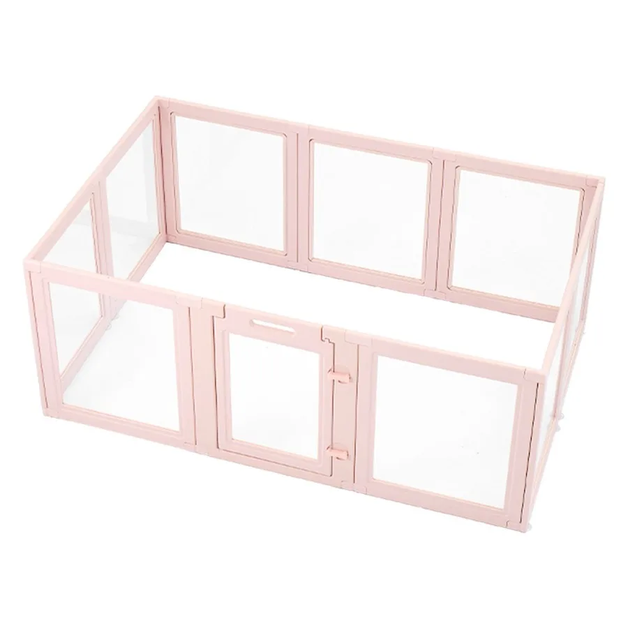 

Коробка для собак с прозрачным манежем с окном для средней собаки 60x39x23 дюйма