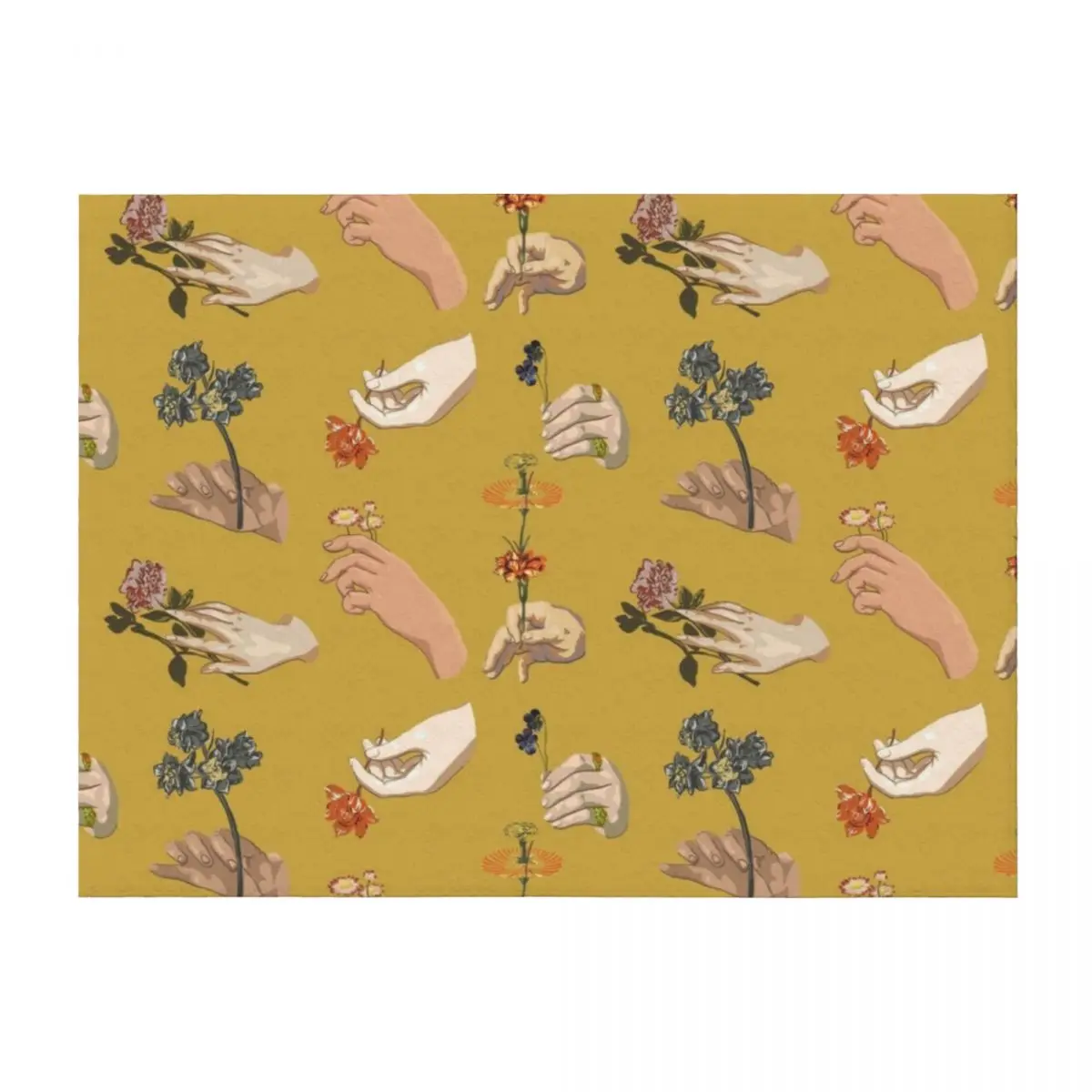 

Hands in Art History Throw Blanket Moving Heavy Comforter Weighted Blankets