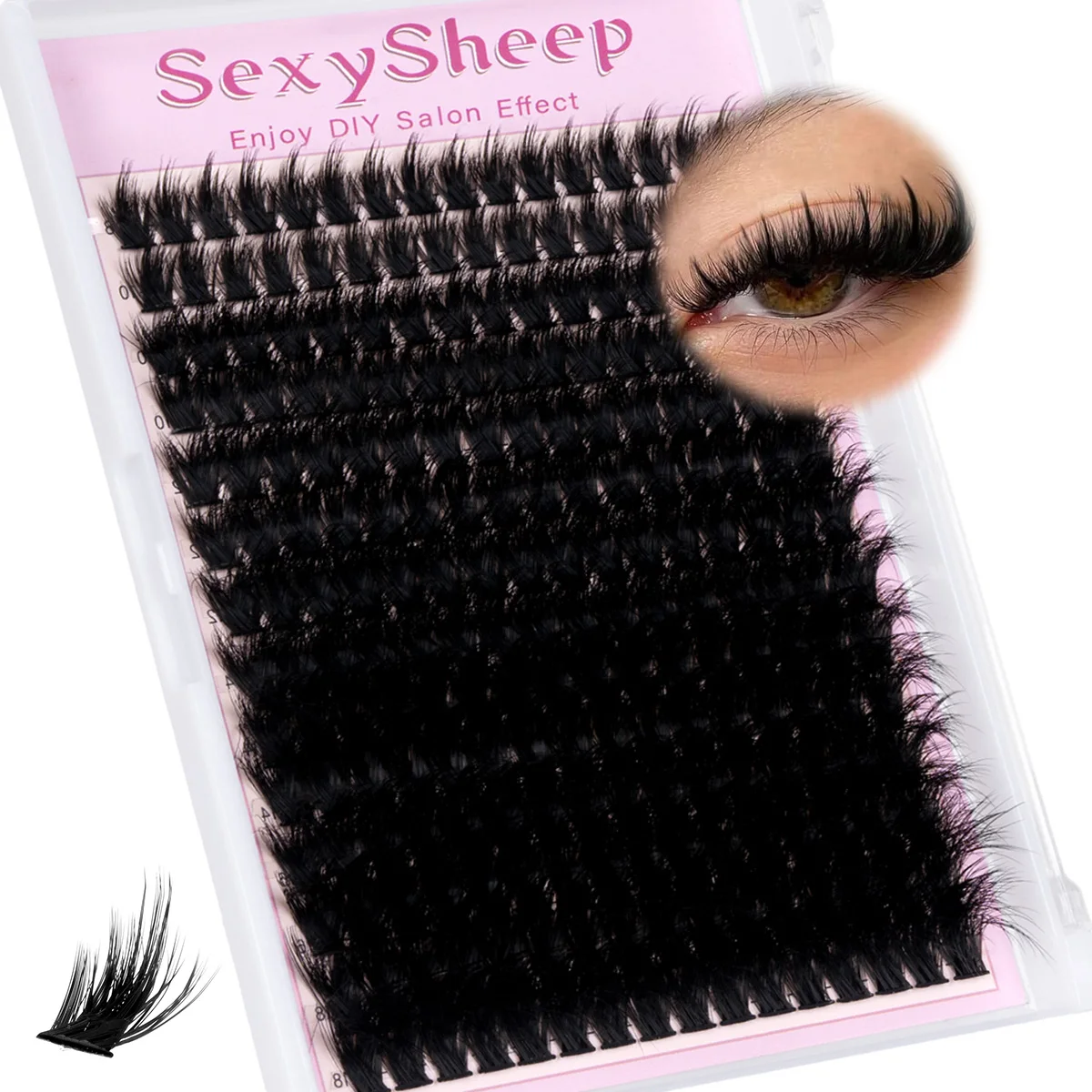 Manga Lash Clusters With Spikes Wispy Eyelash Extensions Anime Fairy Eyelashes Clusters Reusable Faux Mink Lash