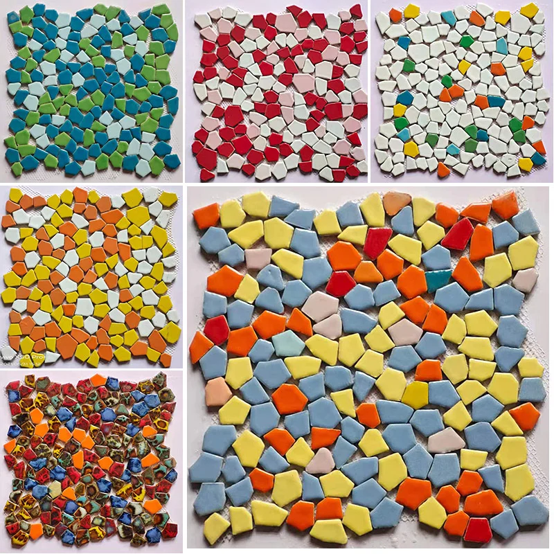 200g mieszane kolor ceramiczne płytki mozaikowe nieregularne geometryczna mozaika sztuk dla DIY mozaika Making Crafs Hobby Arts dekoracje ścienne do