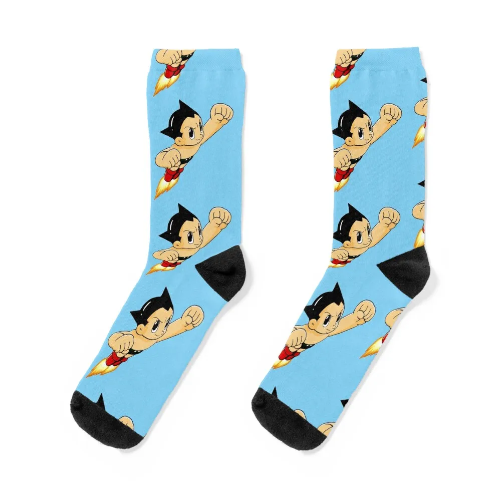 

Astro Boy Mighty Atom Socks colored floor winter Luxury Woman Socks Men's
