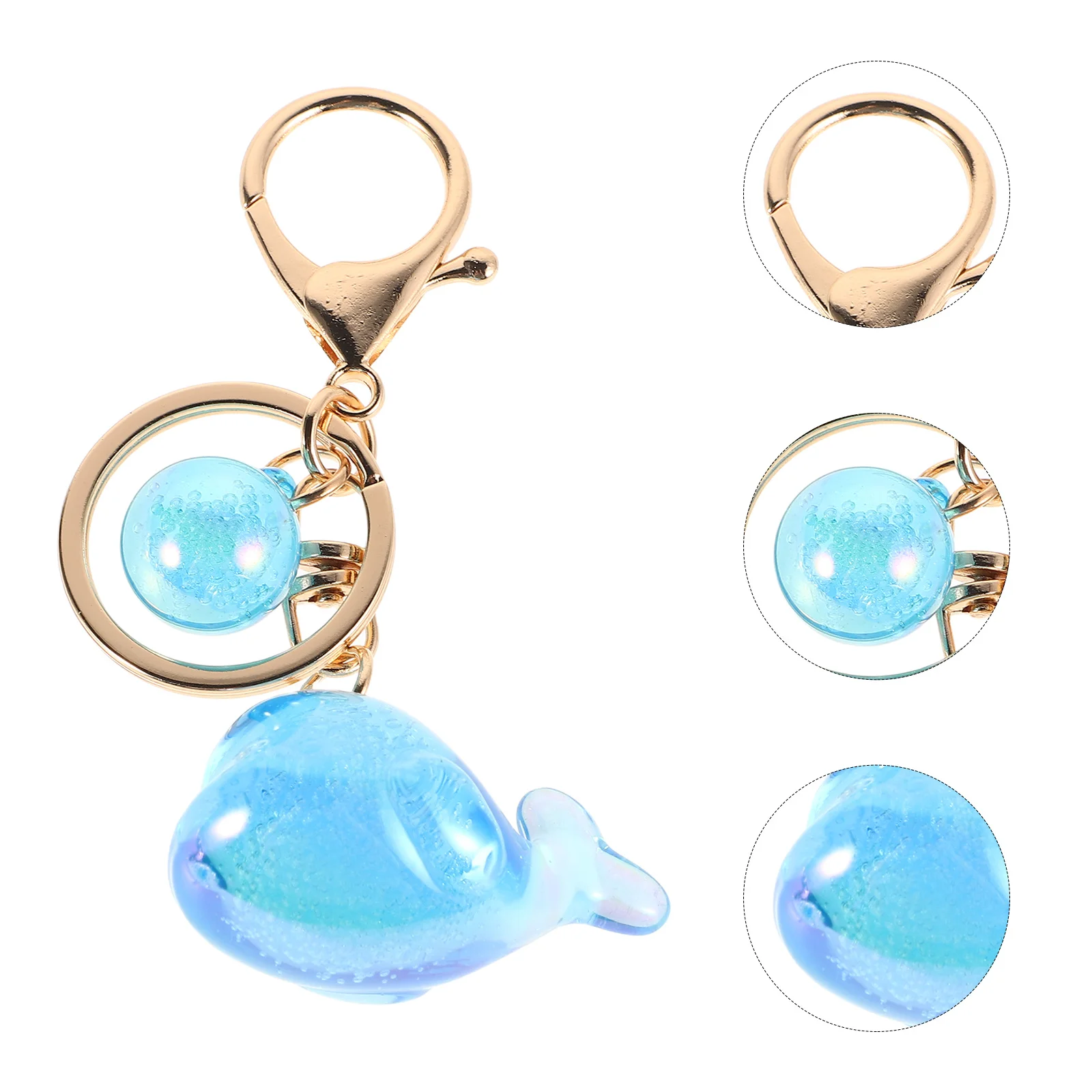 

Dolphin Pendant Charm Keychain Waterproof Resin Storage Decoration Sky Foam Stand Car Keys Rv Dryer Tire Decor