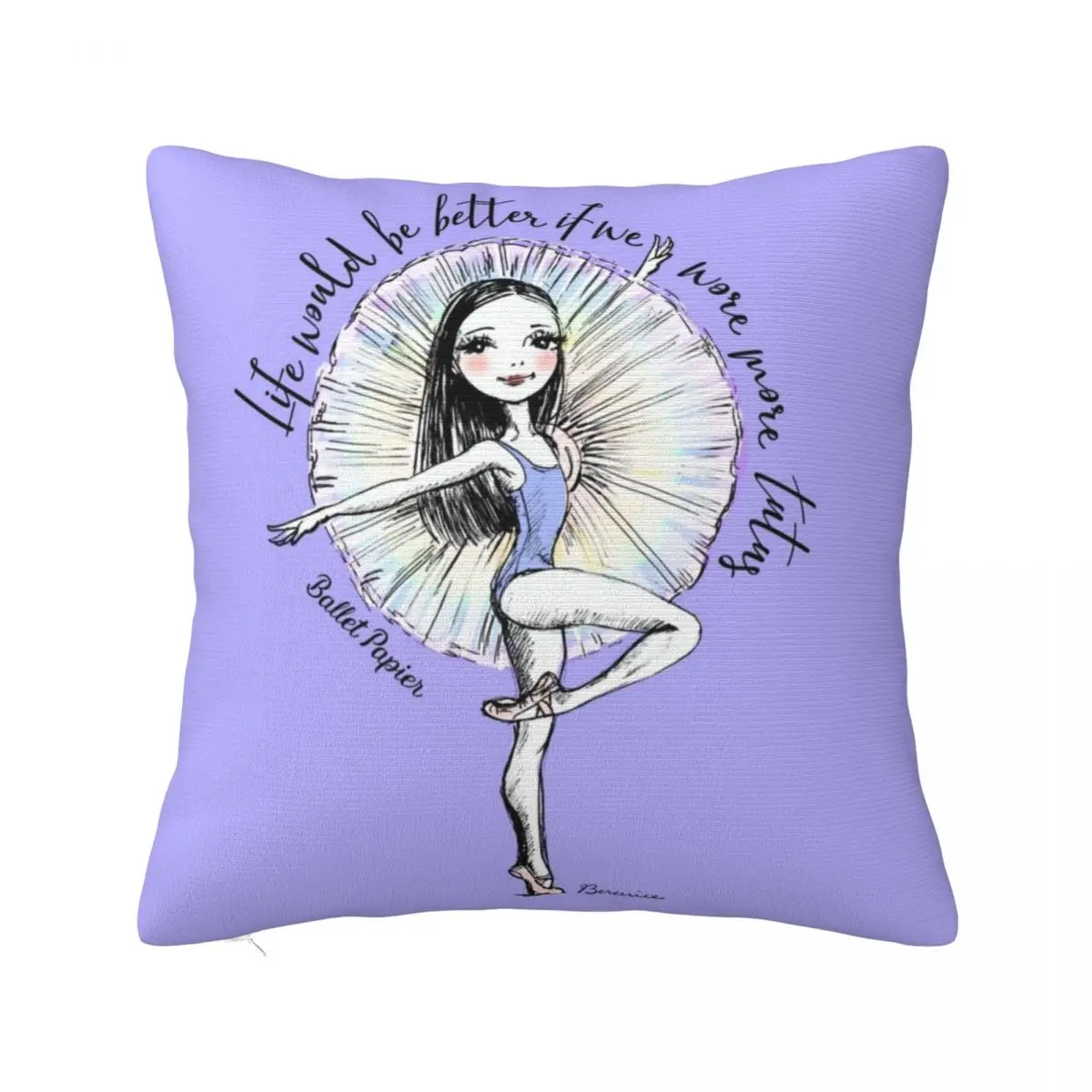 

More Tutus, More Ballerinas Throw Pillow Cushion Cover For Sofa Christmas Throw Pillows Covers Elastic Cover For Sofa