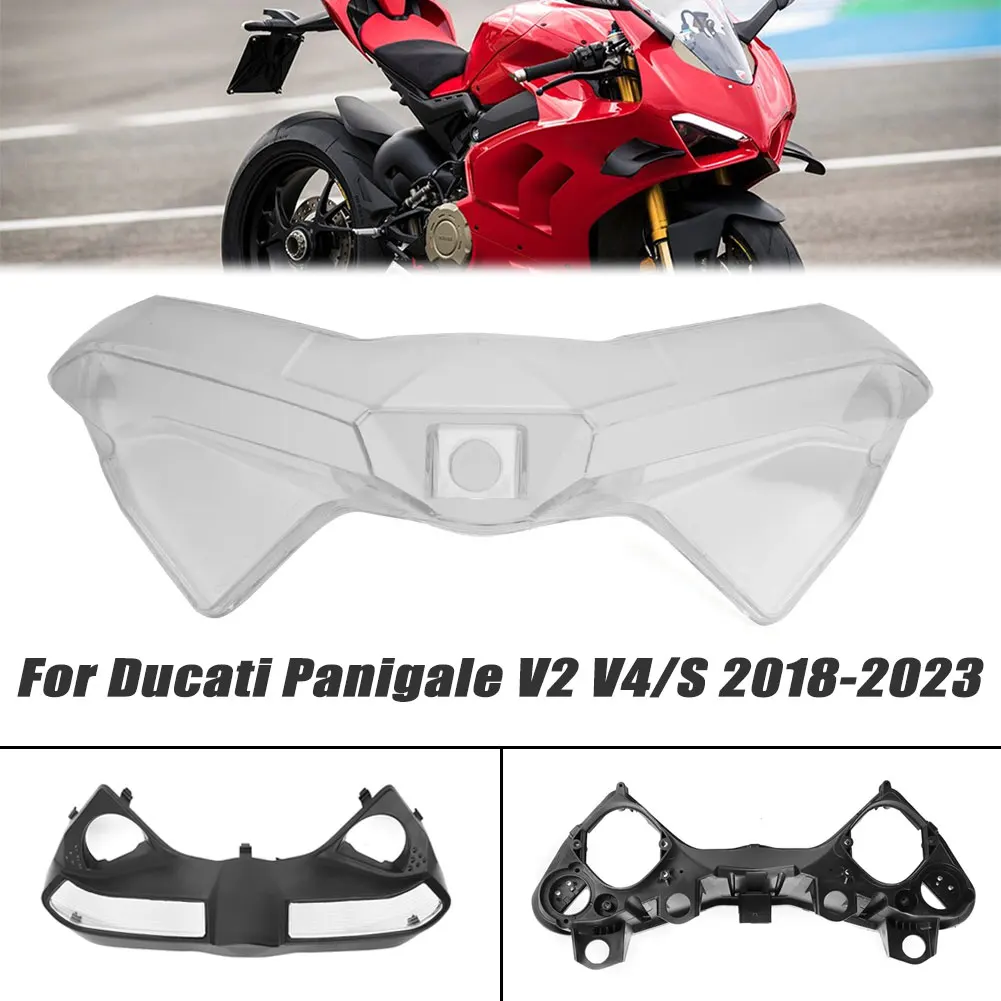 For Ducati Panigale V2 2020-2023 V4/S 2018-2023 Motorcycle Headlamp Lens Cover High Quality ABS Plastic Guard Accessories