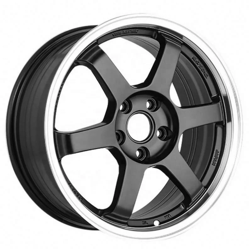 1PC 15 16 17 18 RAYS Te37 Wheels/Rims 4X100 5X100 5X114.3 Car Wheel Rims