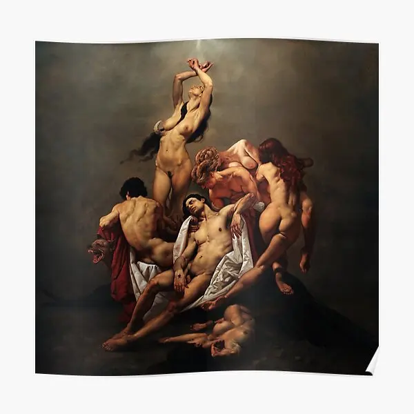 Requiem By Roberto Ferri  Poster Home Decor Mural Painting Vintage Modern Print Decoration Picture Funny Room Wall Art No Frame