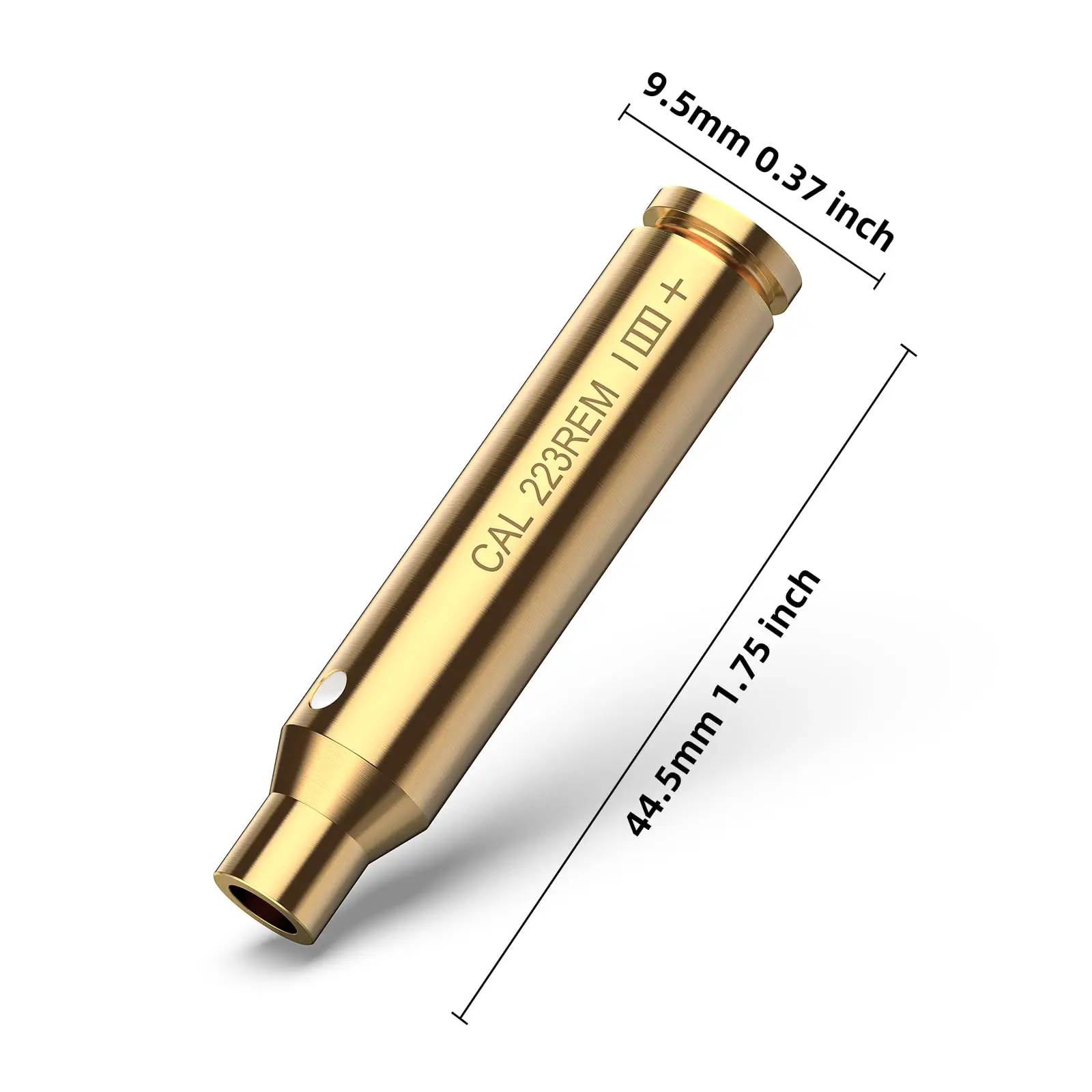 EZshoot Bore Sight 223 5,56 mm roter Laser-Schussprüfer mit zusätzlichen Batterien zum Sichtfahren, Jagd, Schießen im Freien, Messing