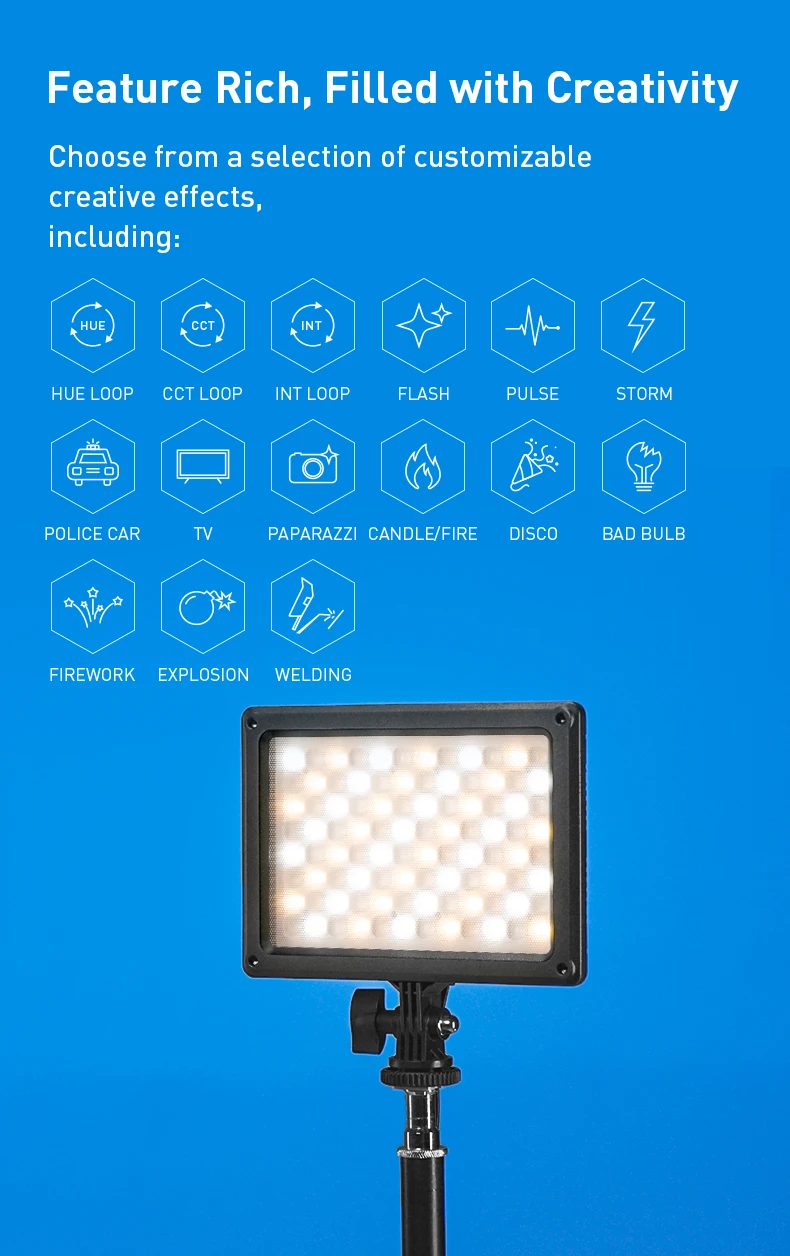 Nanguang MixPad II 11C RGB LED 패널 조명 2700K-6500K 사진 조명 램프 13W 비디오 스튜디오 촬영 라이트 패널