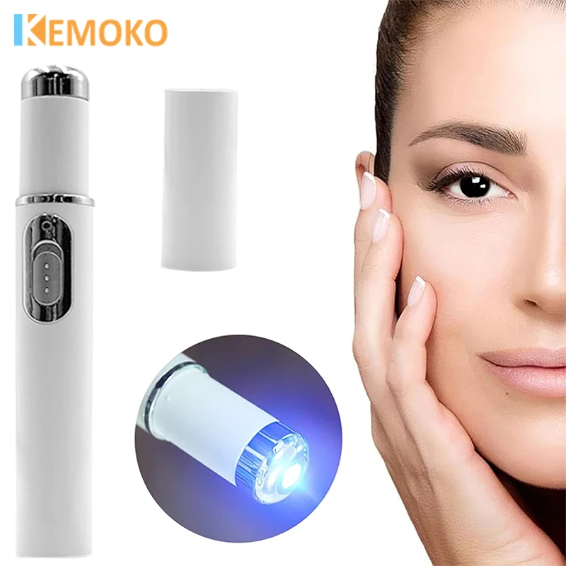 

Laser Pen Blue Light Therapy Acne Wrinkle Mole Removal Skin Spots Removal Anti Varicose Spider Vein Eraser Treatment Portable