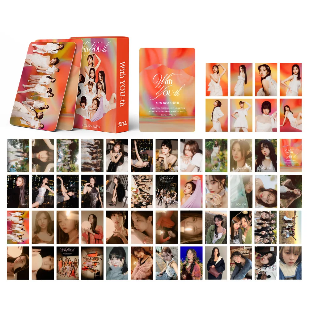 XIURAN 55Pcs/Box TWICE With YOU-th Mini Album Photocard KPOP Lomo Card (READY STOCK)