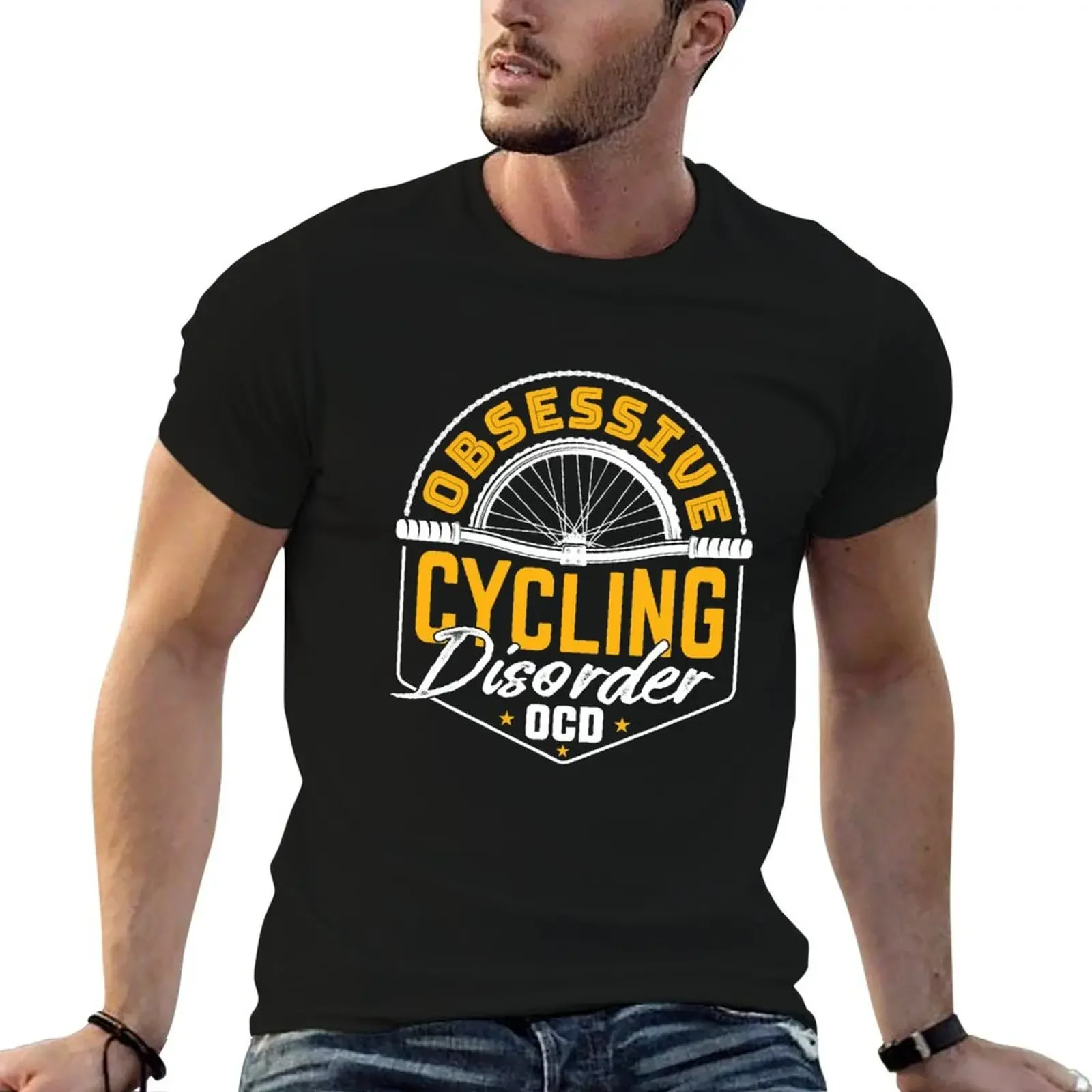 

Obsessive Cycling Disorder OCD T-Shirt custom shirt oversized graphic tee cute clothes mens cotton t shirts