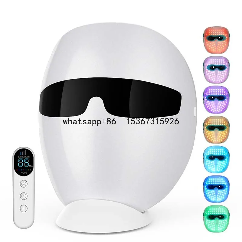 Cross-border new beauty mask led mask, phototherapy instrument, rechargeable three-color spectrometer