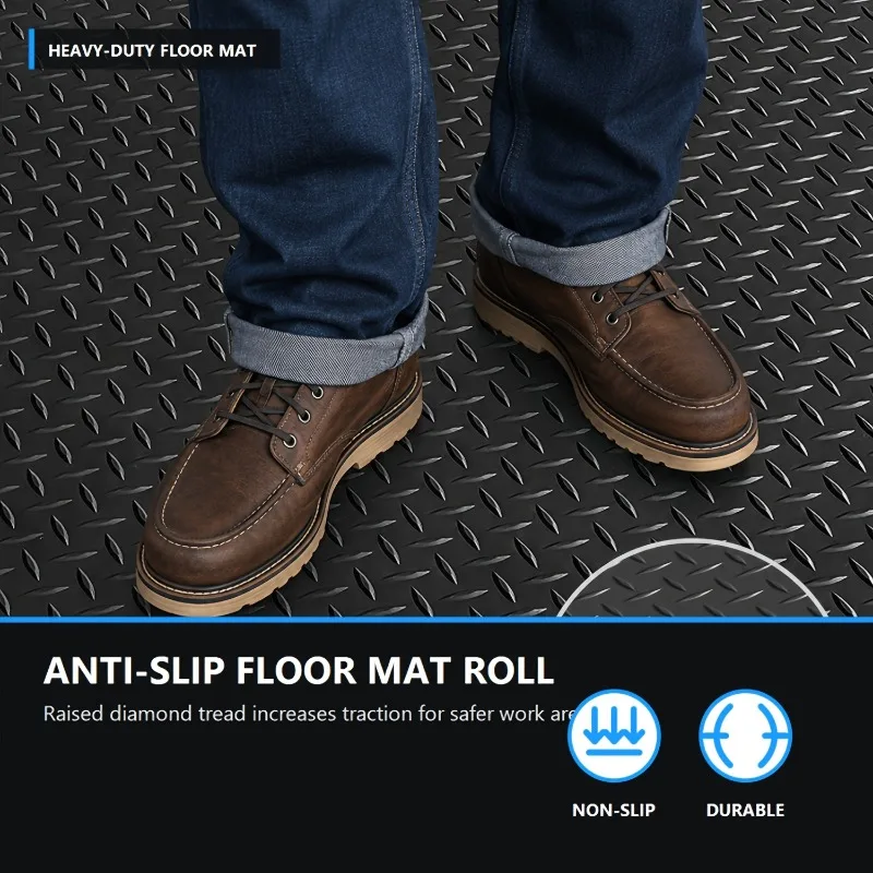 Black Commercial Grade Heavy-duty Parking Mat, Suitable for Parking Garages and Golf Carts,waterproof and Anti Fouling Floor Mat