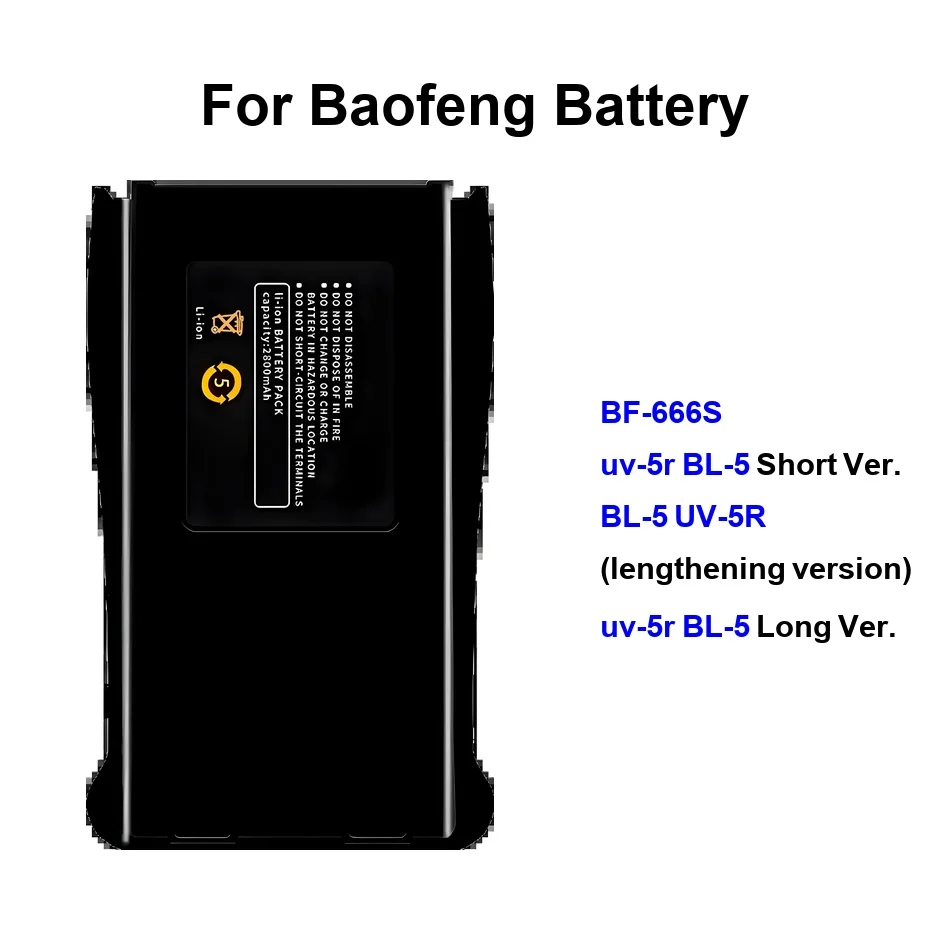 BF-666S UV-5R BL-5 …