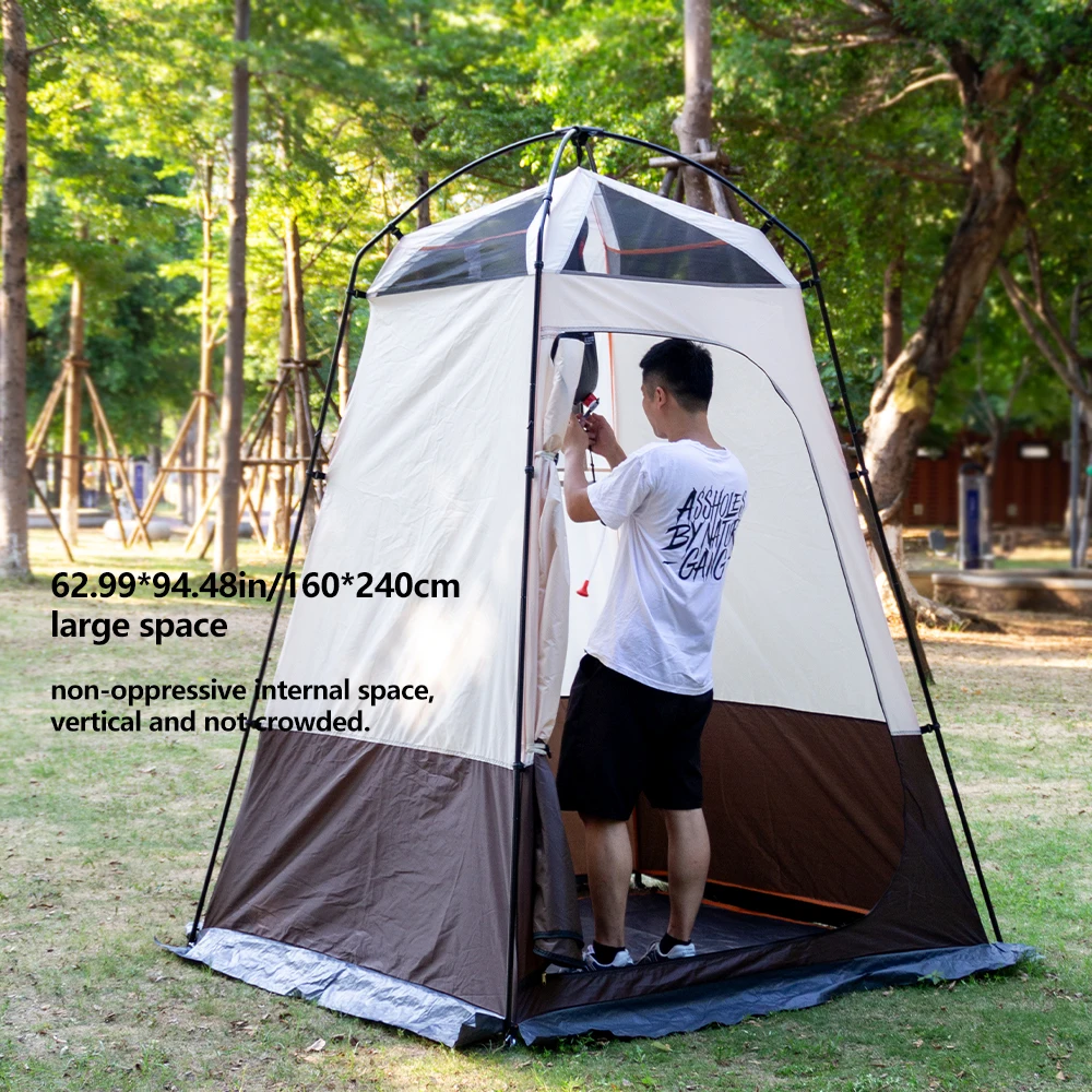 Portable Shower Tent for Outdoor Bathing Camping Toilet Pop-Up Privacy Shelter Beach Dressing Room Waterproof Lightweight WC