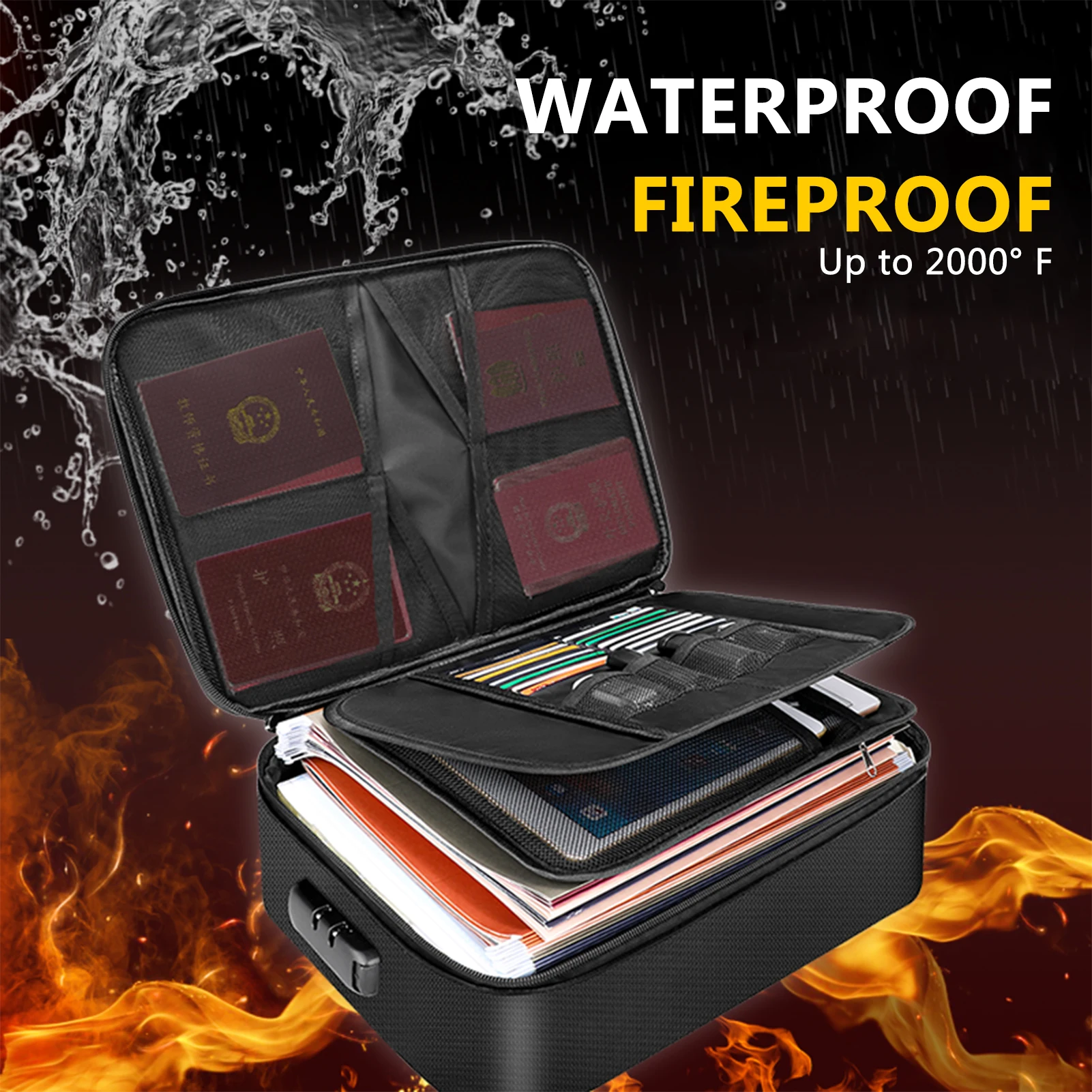 Brandwerende documententas met - Fire Safe Document recensie en prijs