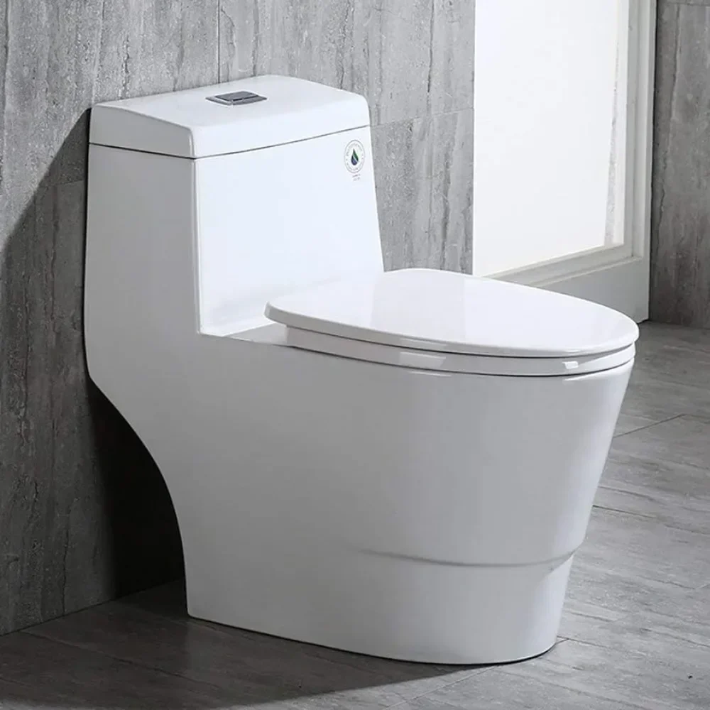 One Piece Toilet with Soft Closing Seat,Chair Height,1.28 GPF Dual,Water Sensed, 1000 Gram MaP Flushing Score Toilet with Chrome