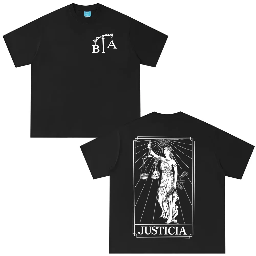 Justicia 2026 Brothers in Arms Double Sided Printed T-shirt Men Women Clothing Casual Cotton Oversized Short Sleeves T Shirts