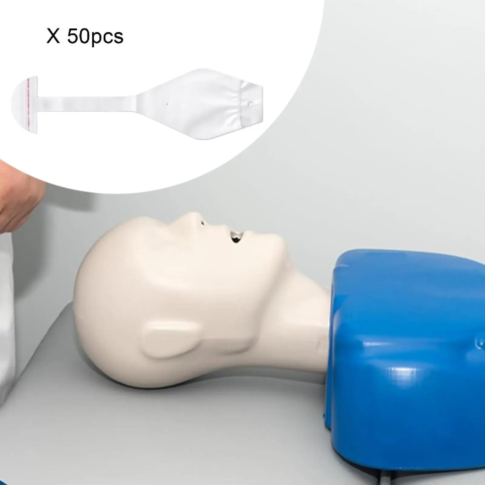 Adult Mannequin Accessory Body Model Mask Disposable CPR Training Lung Bag Transparent PE Material for Effective Skill Learning