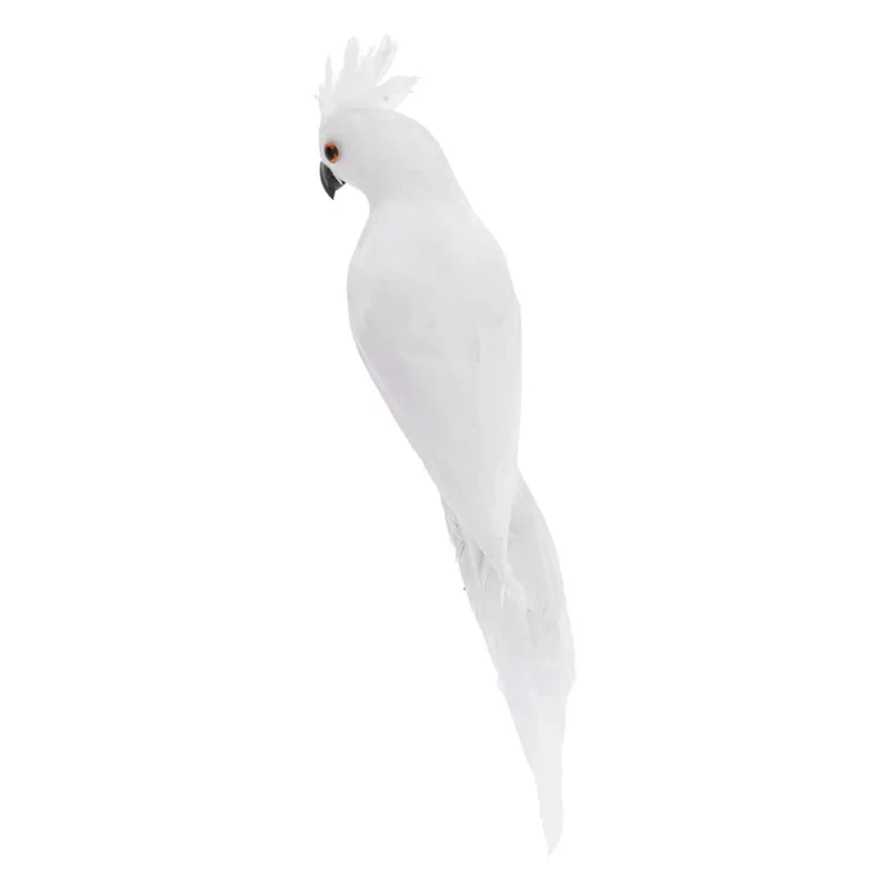 ABBN-3Psc 35cm espuma pena arara gramado decoração falso animal pássaro jardim adereços decoração simulação papagaio manual