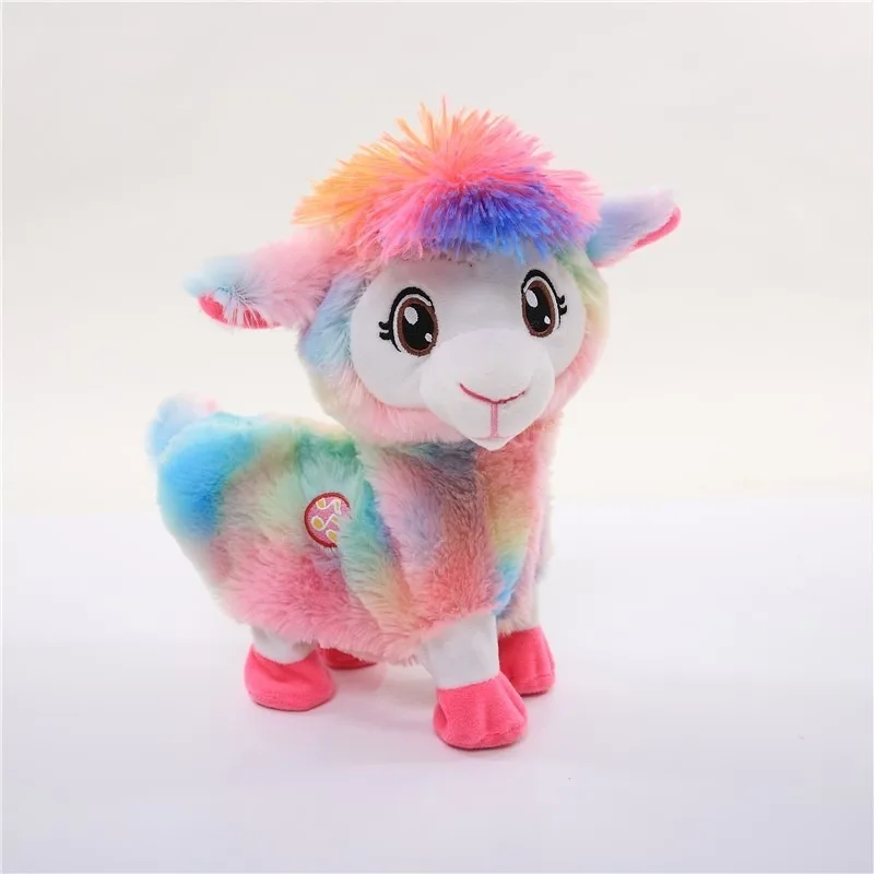 Juguetes eléctricos de peluche para bebés, muñeca de Alpacas Musical, juguete divertido para mascotas, Boppi vivo, el botín, Llama de Shakin, agitar cabezas, bailar y Singsing