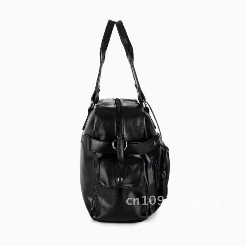 

New Fashion Men's Handbag Large Versatile Casual Capacity Travel Shoulder Brand Storage High Trend Bag Quality Portable Bag Bag