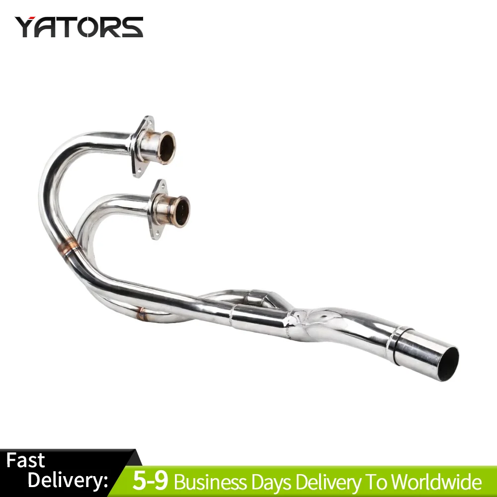 

For Honda XR250 XLR250 Baja 250 1985-2003 Exhaust Slip-On Header Mid Link Pipe Exhaust Systems Exhausts Pipes