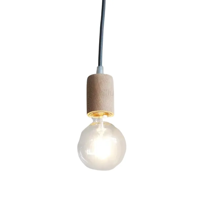 

Modern Wood Pendant Lamp Restaurant Hotel Loft Shop Office Dining Room Walnut Beech Ceiling Chandelier Suspension Hanging Light