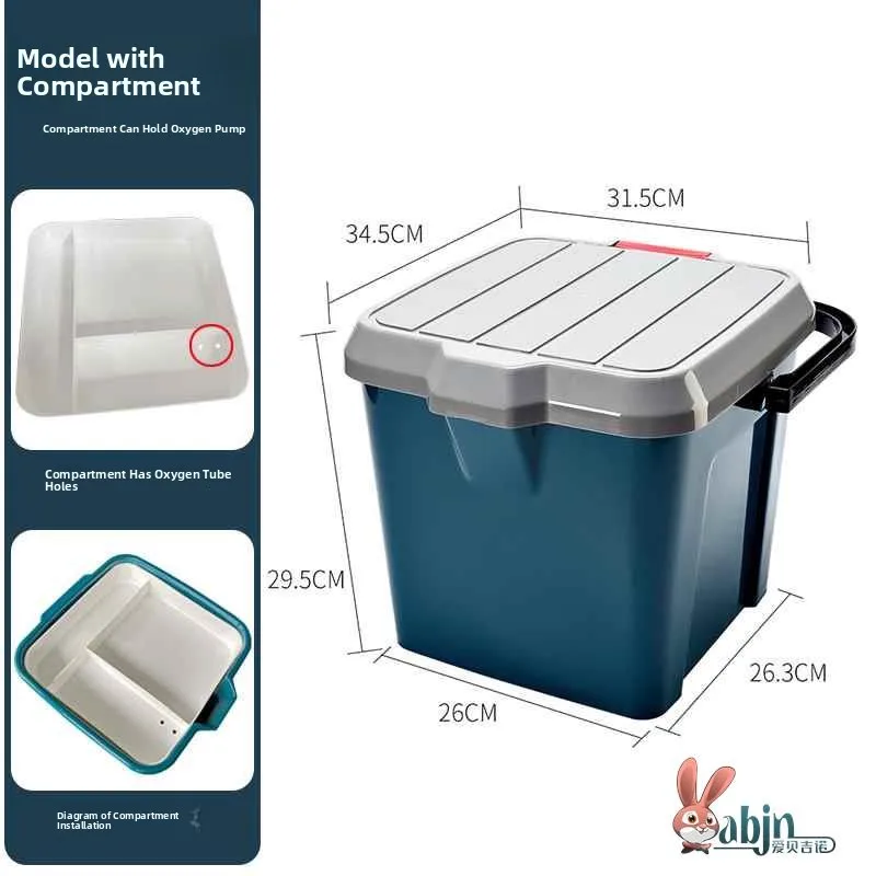 

Портативный органайзер для плавательного снаряжения, ручной кейс для плавания, пластиковый контейнер с двойной дверцей, американский стиль