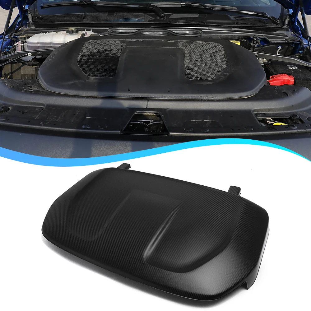 for Dodge RAM 1500 TRX Off-Roading Launch 2021 2022 2023 2024 Engine Cover Replacement Dry Carbon Fiber Car Accessories