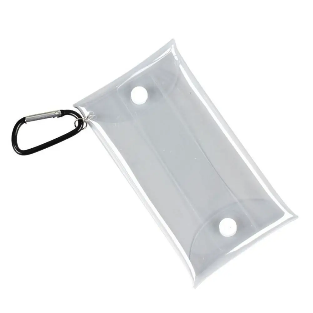 Dustproof Anime Doll Display Bag with Metal Buckle Transparent Doll Storage Box Keychain Multiple Sizes Doll Organizer Bag