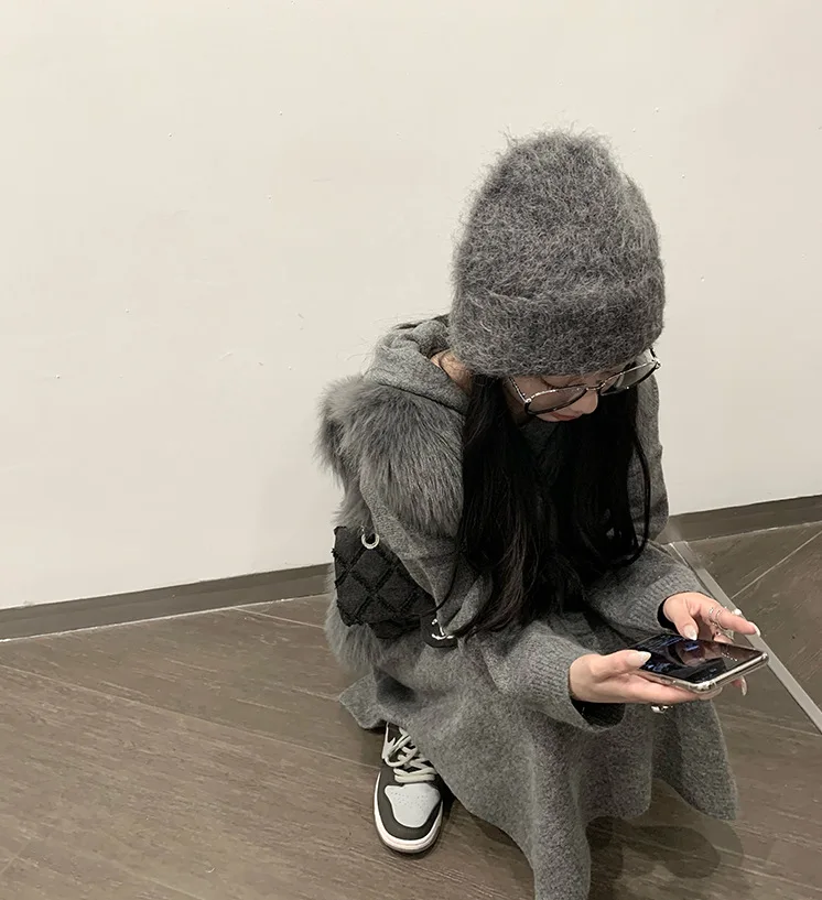 New Internet Celebrity Plush Vest Fashionable White with Environmentally Friendly Fox Fur Vest Female Student Casual Vest Winter