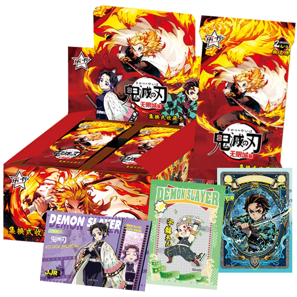 

High Score Anime Demon Slayer Hobby Collection Cards Booster Box Exquisite Design Cool Character Close-up Cards Christmas Gifts