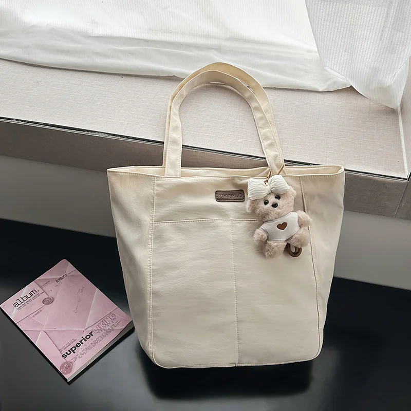 

Women Simple Top Handle Bag Large Capacity Lightweight Waterproof Shoulder Bags Comfortable and Versatile Texture Commuting Bag