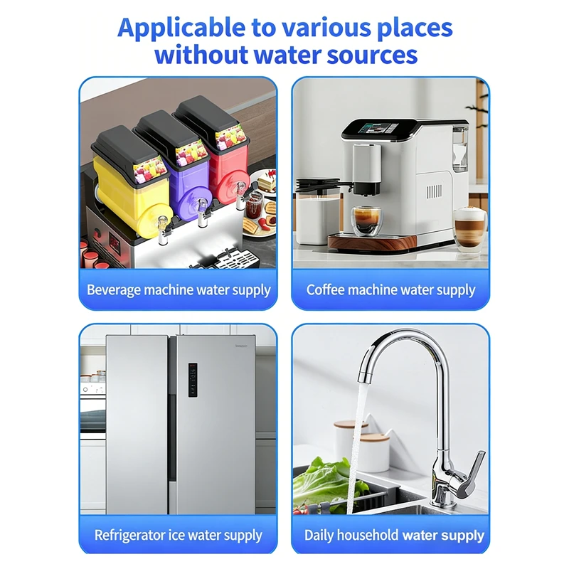 Automatic Self Priming Water Pump 3.8L/min Flow Under Sink Electric Drinking Water Dispenser System for Home Bottled Water Pump