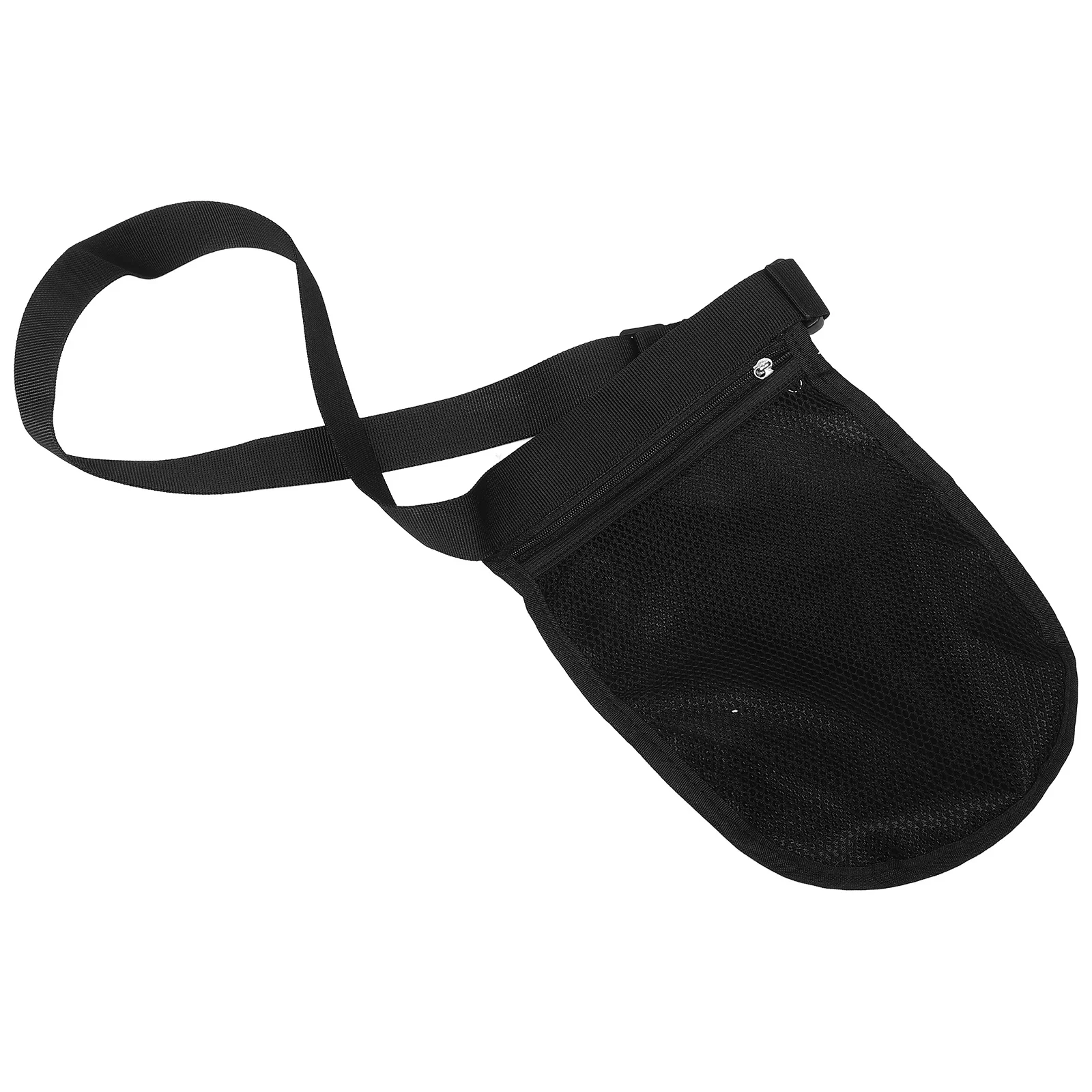 حقيبة تخزين تنس خفيفة الوزن للكرات، حقيبة شبكية متعددة الأغراض، تصميم محمول على الخصر لممارسة التدريب في الهواء الطلق