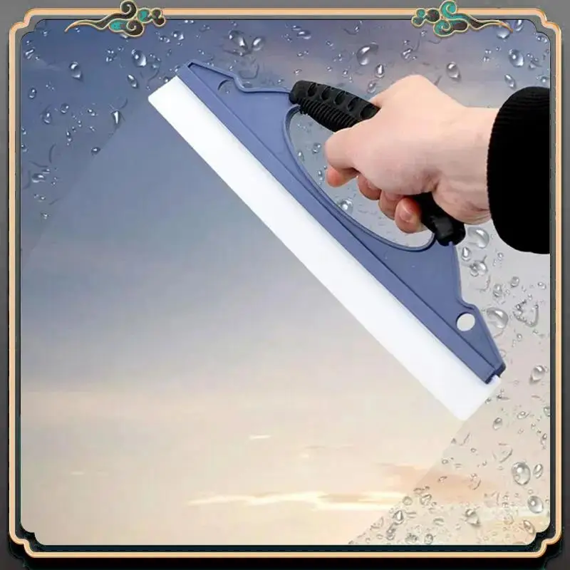 M45K-10Pcs de silicona suave, práctico escurridor, hoja de goma, hoja de secado, raspador de película de raspado limpio, accesorios para coche