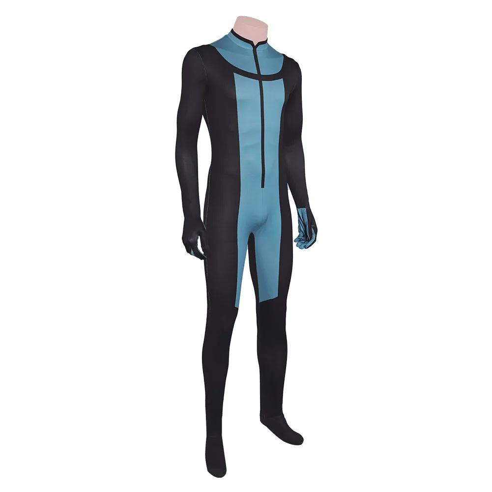 Cartoon Invincible Adult Men Mark Jumpsuit Mask Grayson Cosplay Costume Roleplay Outfits Halloween Carnival Party Fantasia Suit view 5