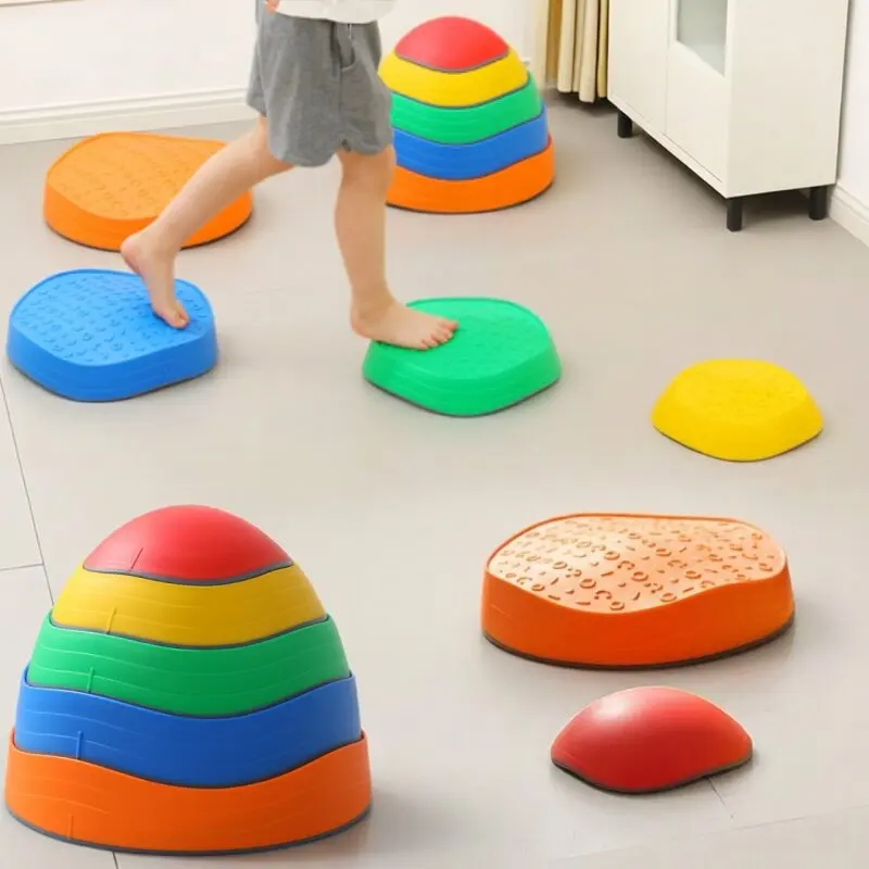 5pcs-balance-stepping-stones-set-montessori-tactile-sensing-toys-trampling-stone-indoor-outdoor-balance-training-sports-gear