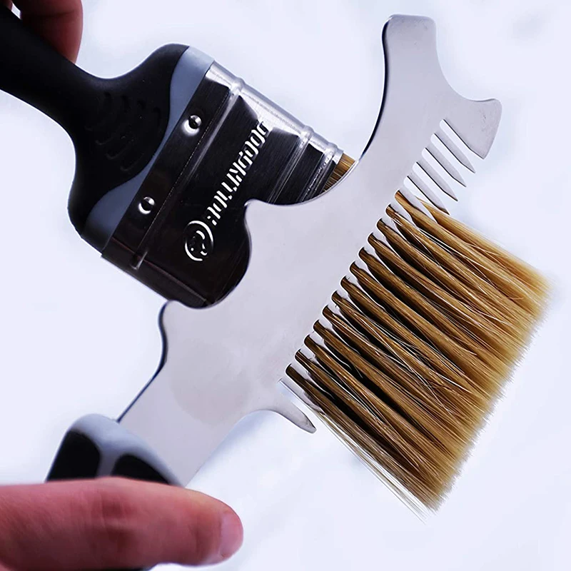 Paint Brush Comb Brush Roller Cleaner Tool 4 in 1 Mulitifunction Stainless Steel Paintbrushes Rollers Cleaning Maintaining