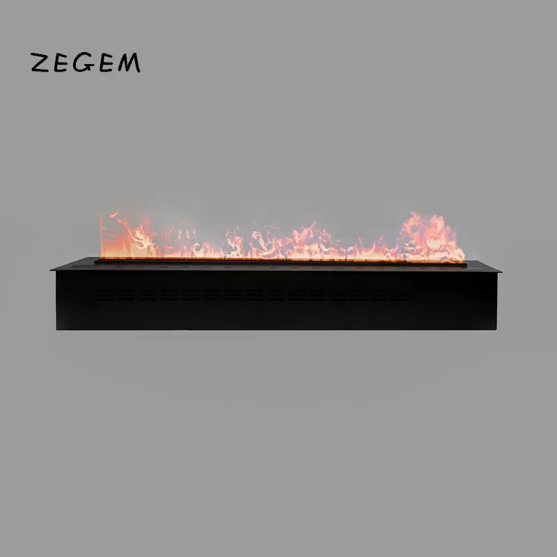 Customizable Modern LED Water Fireplace Steam Water Fireplace With Crystals Steam Water Fireplace Flame Humidifier Atomizer