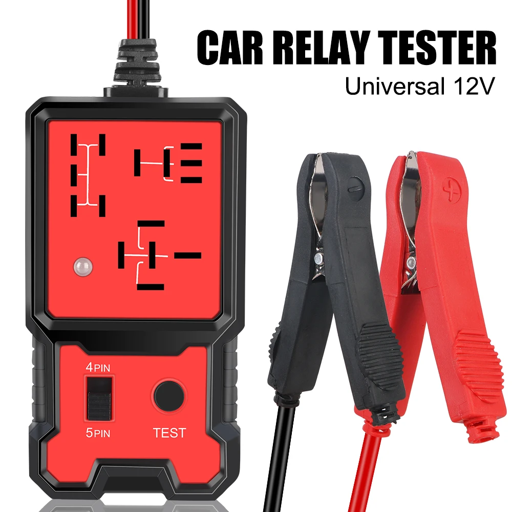 Car Accessories Car Battery Checker LED Indicator Light Car Relay Tester Universal 12V Voltage Tester