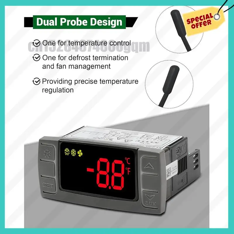 -ABJZ Dixell XR02CX-4N1F1 温度コントローラー用、冷蔵庫/冷凍庫に適合する Dixell 温度コントローラー用交換用