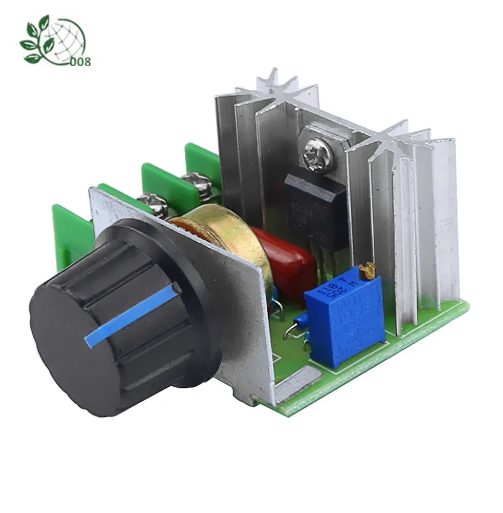 AC 220V 2000W SCR Voltage Regulator Dimming Dimmers Motor Speed Controller Thermostat Electronic Voltage Regulator Module