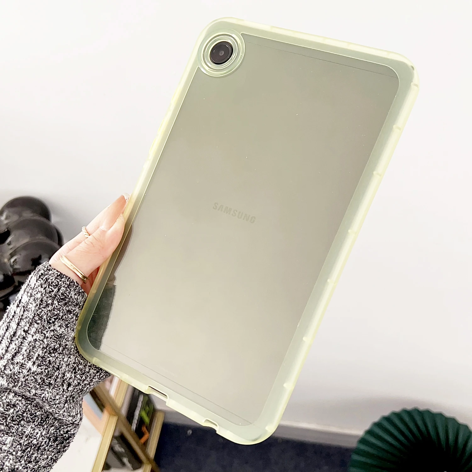 Przezroczyste etui na tablet Samsung Tab S7 S8 S9 S10 FE A11 A9 Plus A8 A7 S6 Lite, odporne na wstrząsy, z miękkiego silikonu. — zdjęcie produktu 5