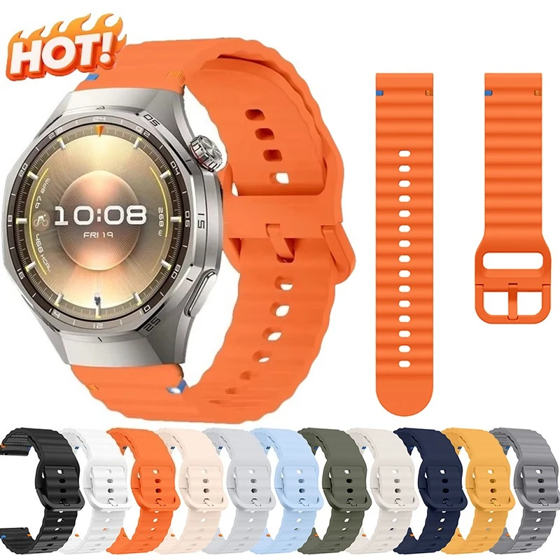20mm 22mm Sport-Silikonarmband für Huawei Watch GT6/6Pro GT5/5Pro 41mm 46mm 42mm Armband für Huawei Watch GT4/4pro 3/3Pro Band