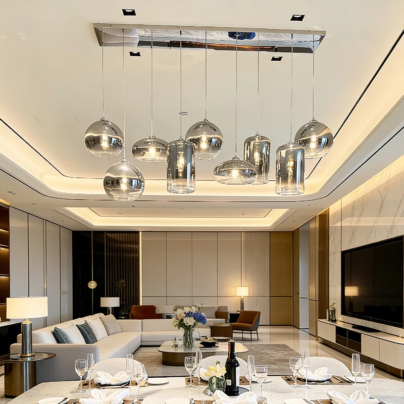 

Современные светодиодные светильники для дома, подвесные лампы для гостиной, люстры для столовой, подвесные светильники для внутреннего освещения.