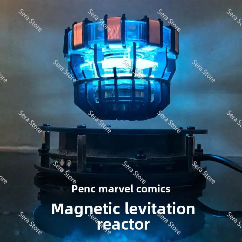 Maglev Iron Man reactor figure model, e-sports office home ornament boys birthday gift ideas