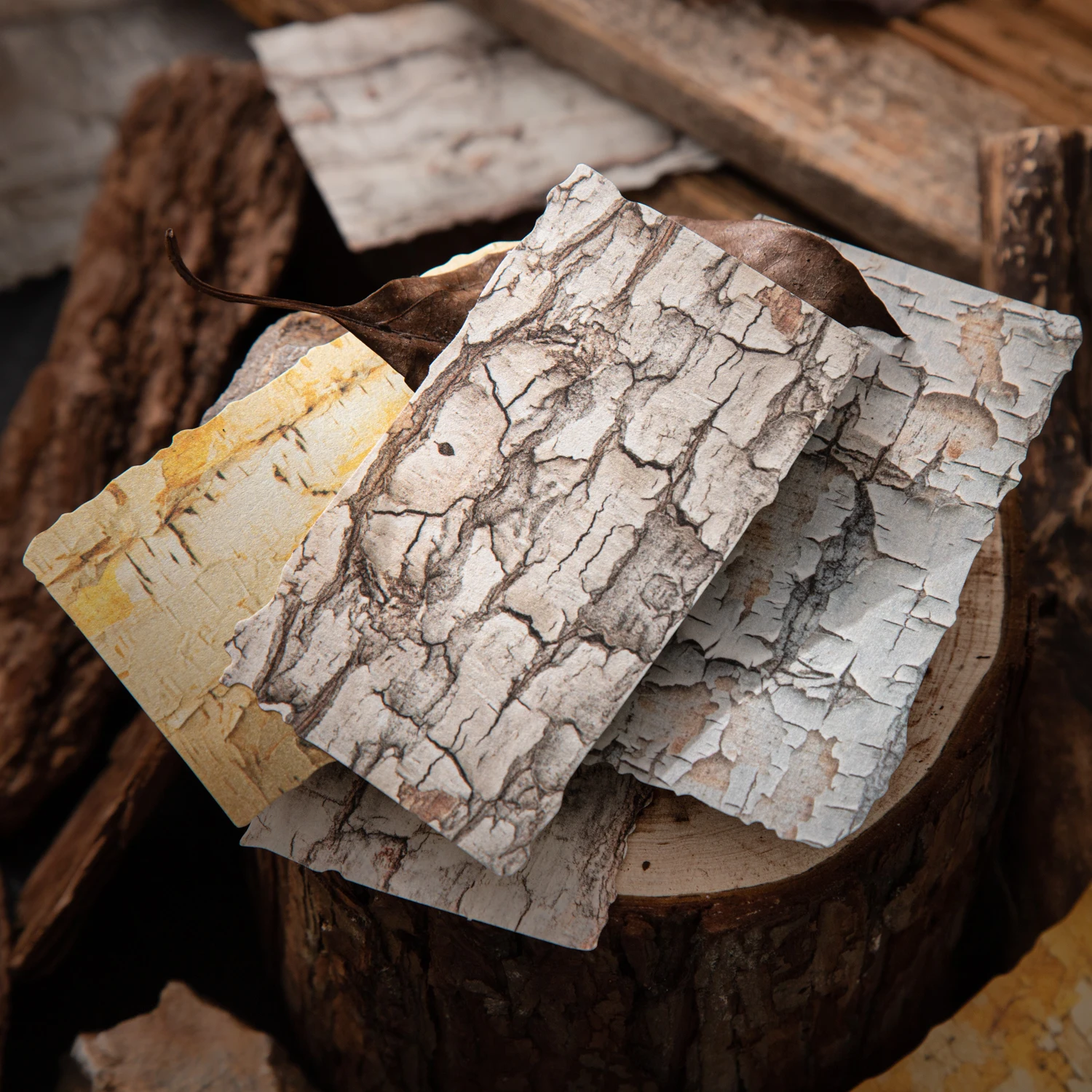 Tree Pattern Marks Series Vintage Texture Landscape Material Paper Creative DIY Junk Journal Collage Scrapbooking Stationery