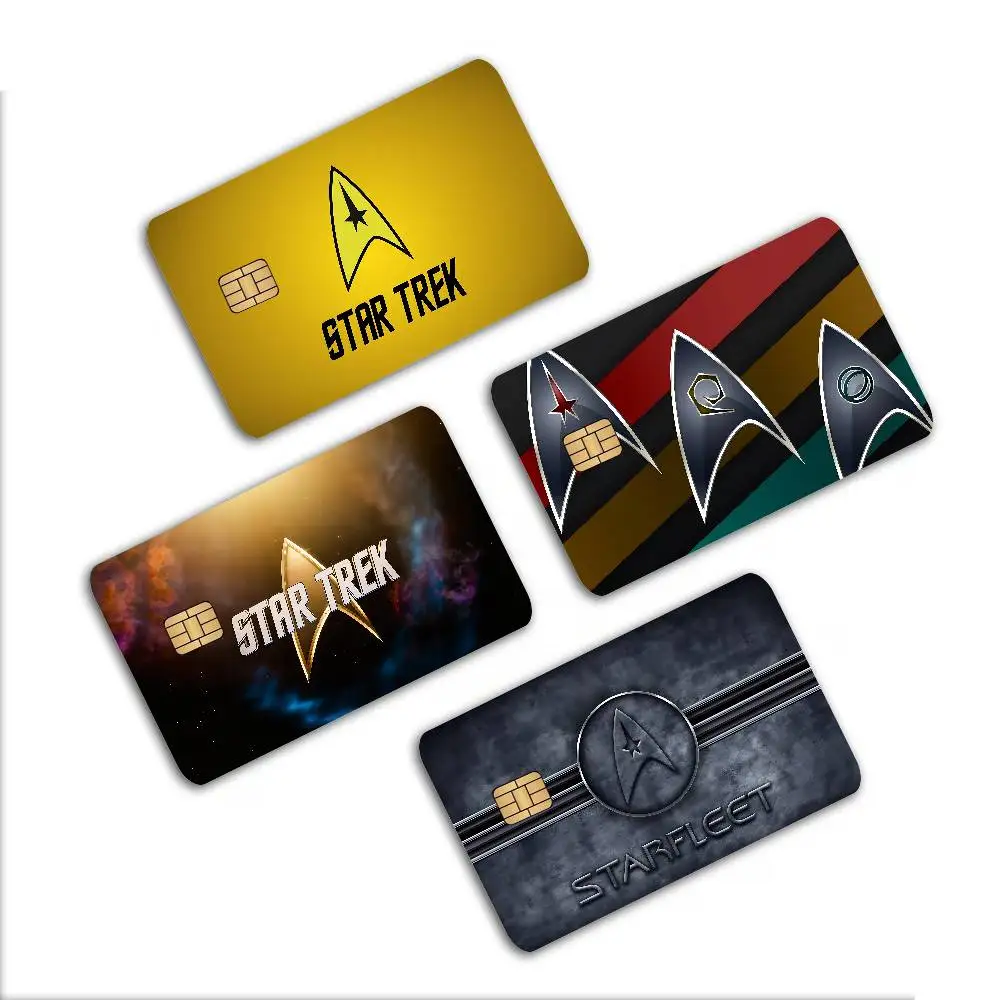 S-Star T-Trek Game Anime Sticker Film Skin Cover Case for Small Large No Chip Debit Credit Card Front Side view 5